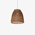 Vintage Rustic LED Pendant Light With Rattan Design