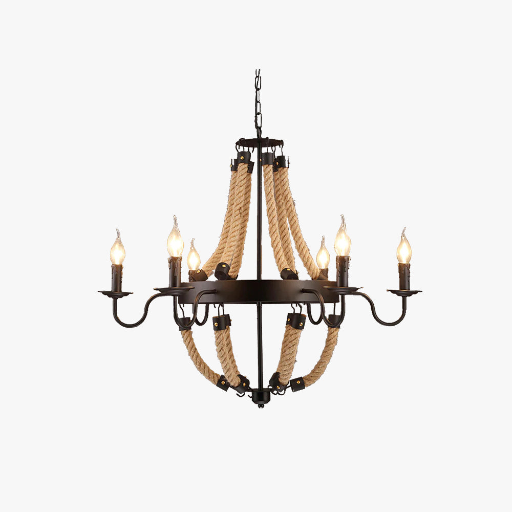 Durable Industrial LED Pendant Light In Matte Black Metal