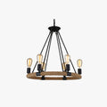 Industrial LED Pendant Light With Hemp Rope Accent