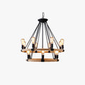 Industrial LED Pendant Light With Hemp Rope Accent