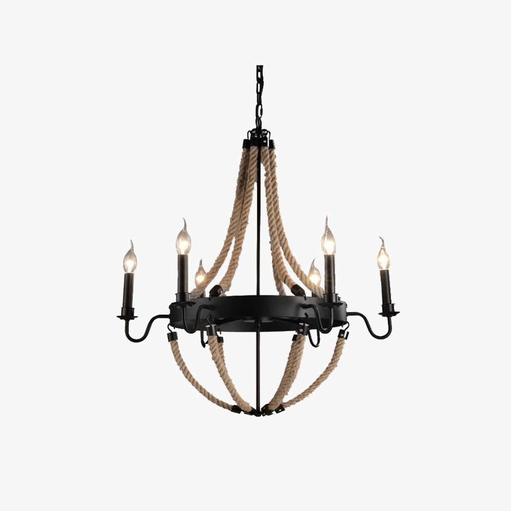 Twine Pendant Light With Industrial Loft Charm