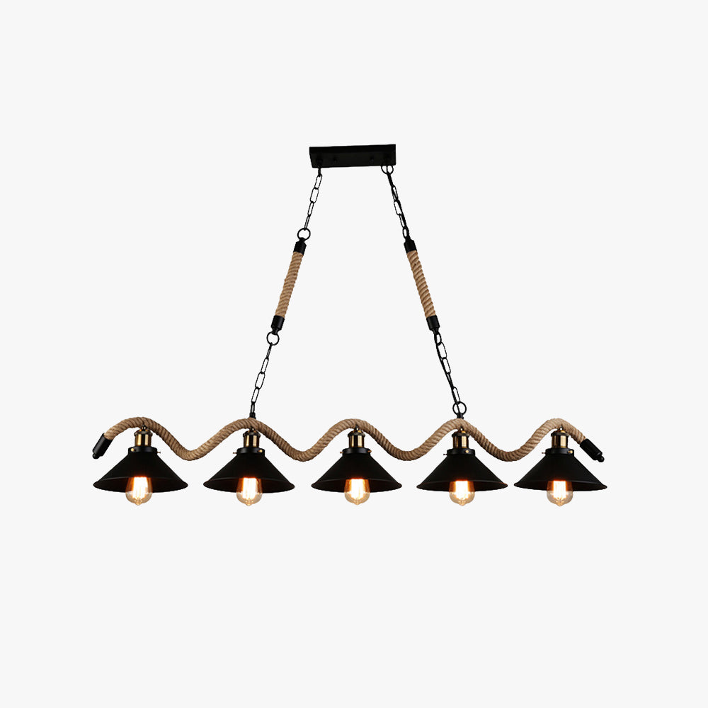 Premium Handmade Rustic LED Black Pendant Light