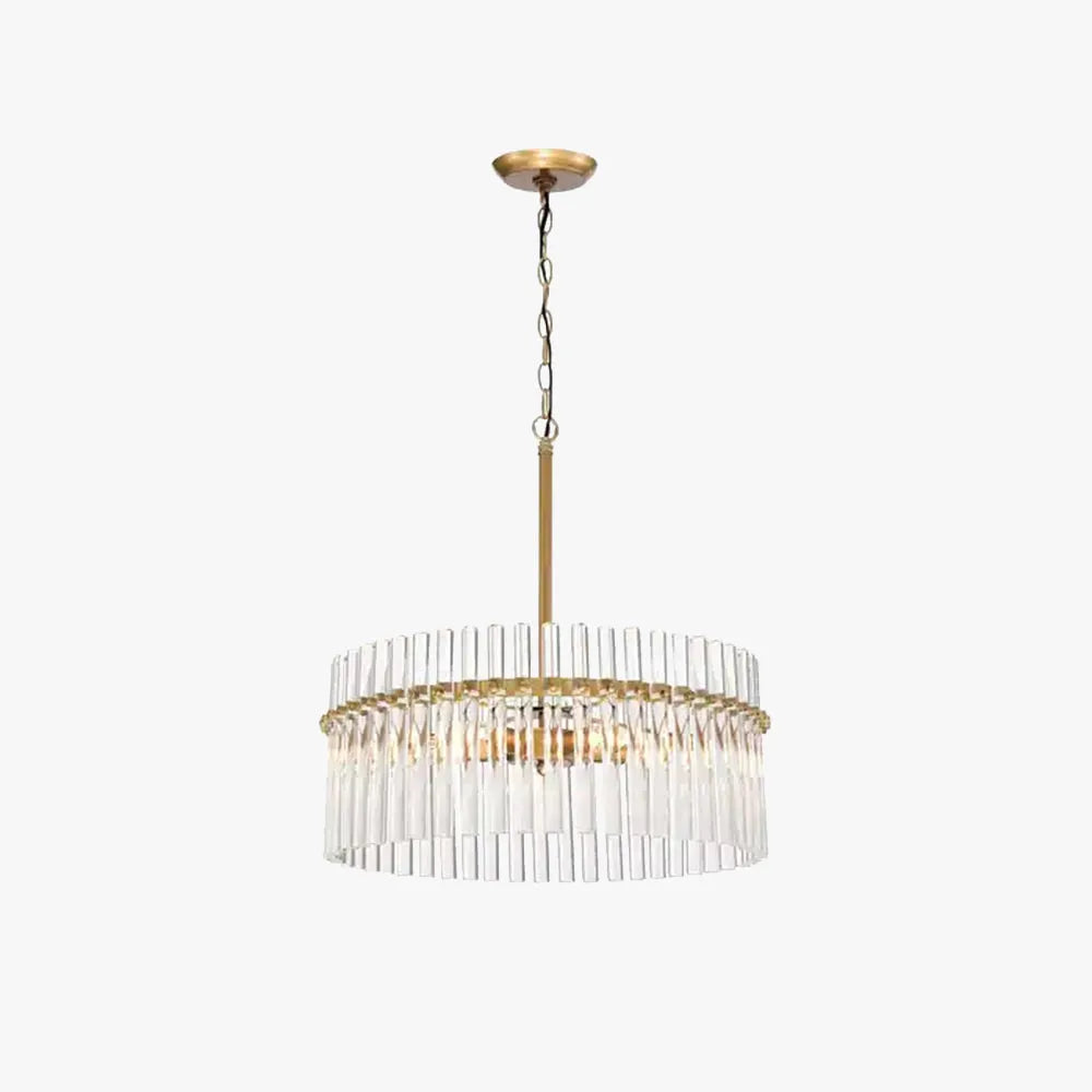 Arisha Modern Glass And Brass Ring Pendant Lights For Style
