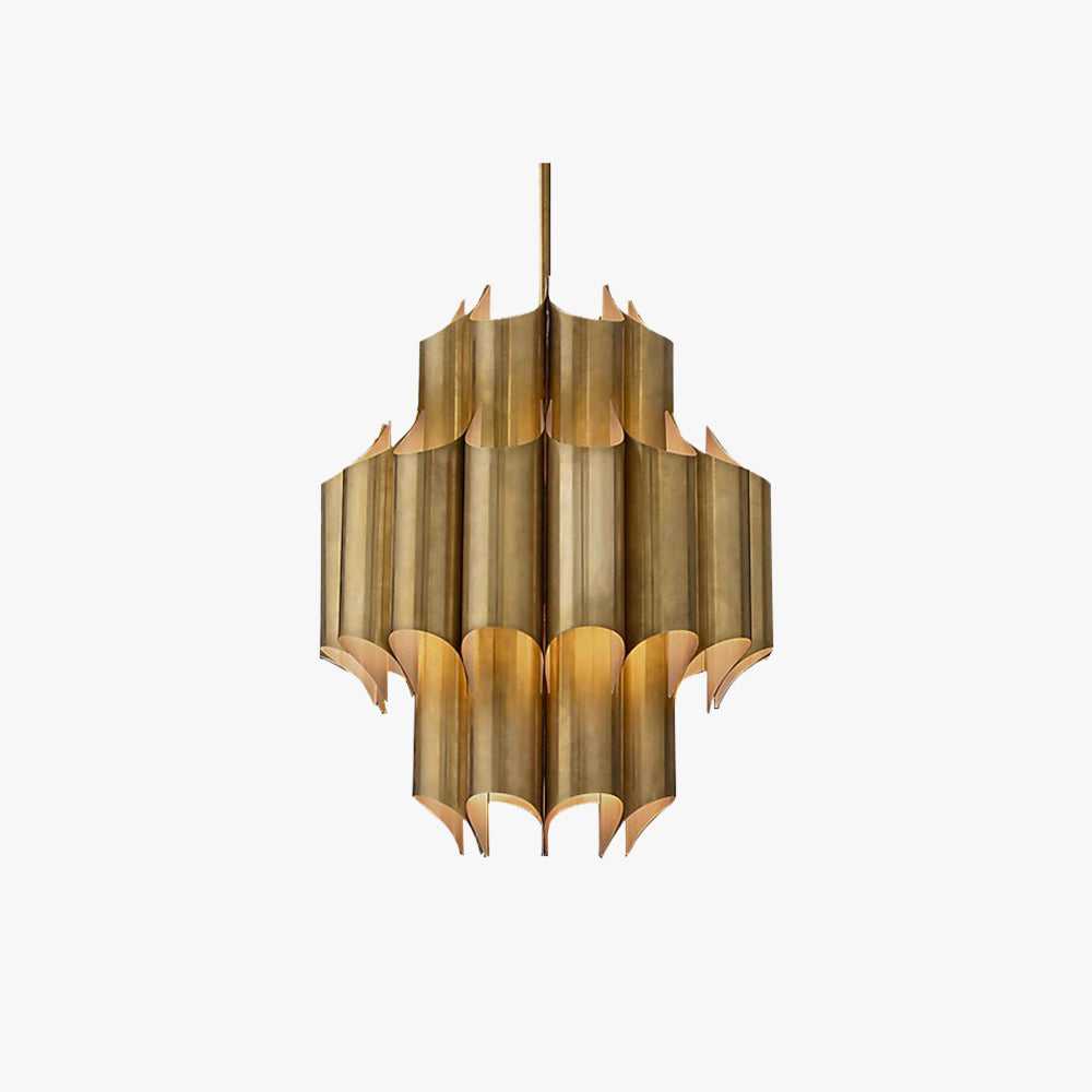 Brass Retro Chandelier For Bedroom Lighting