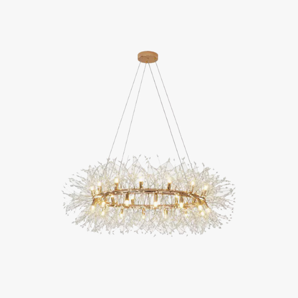 Dandelion Crystal LED Pendant Light With Warm Ambient Glow