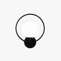 Aurora LED Indoor Wall Light Glass and Metal Black Brass
