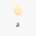 Luna Moon LED Wall Light For Kids Room White Resin
