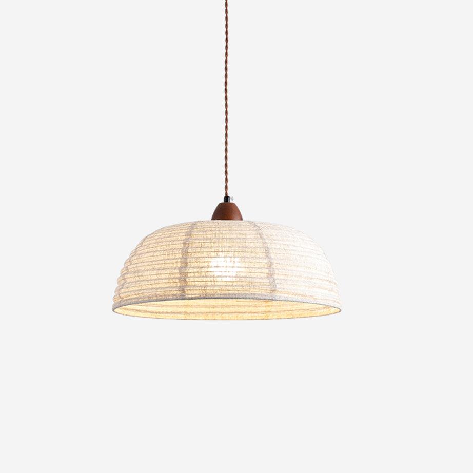 Fabric Shade Pendant Light For Subtle Warmth