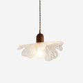 Stained Glass Pendant Lamp With Floral Shade