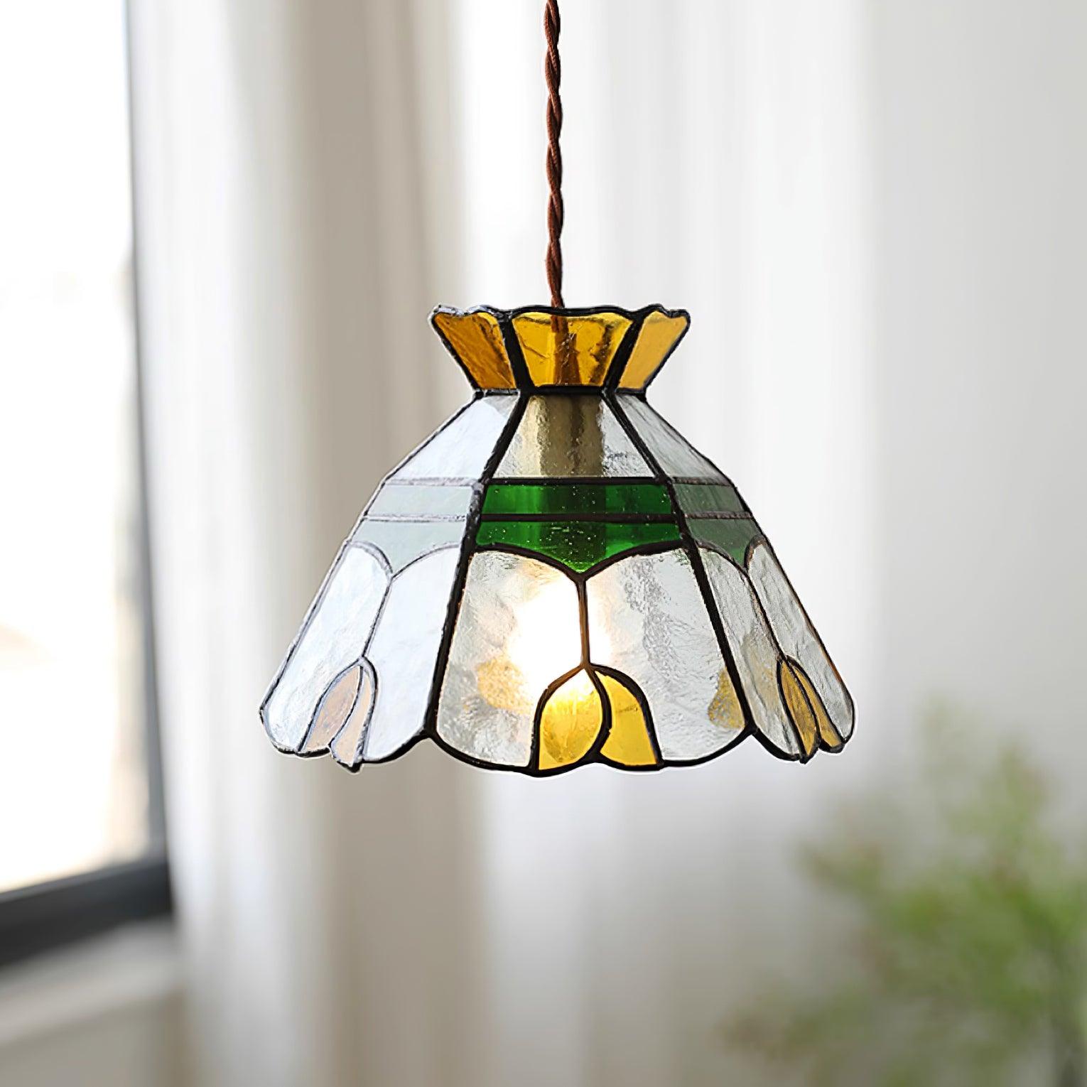 Stained Glass Pendant Lamp For Warm Ambience