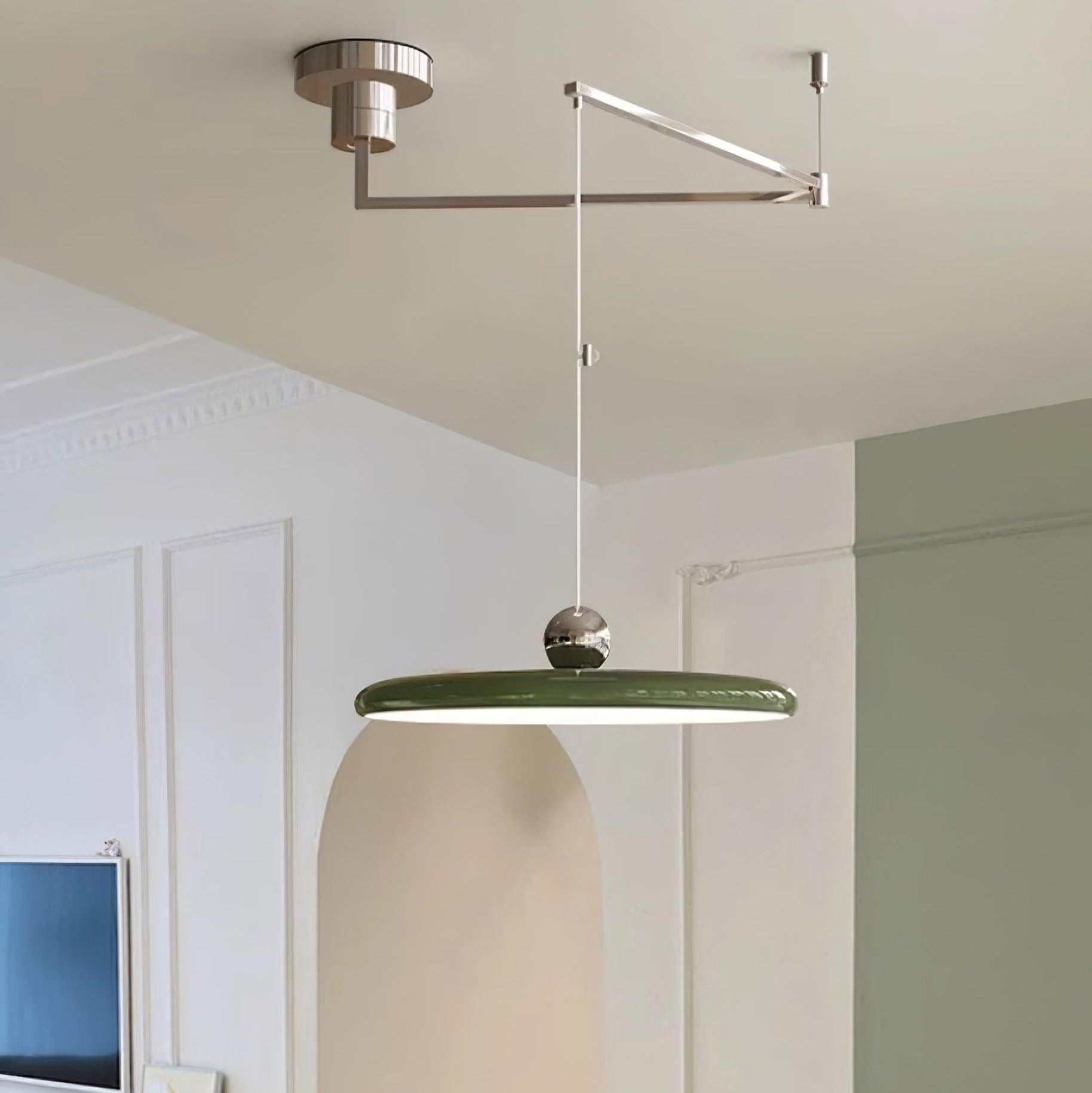 Industrial Pendant Light With Adjustable Arm