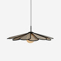 Rattan Petal Pendant Light For Tropical Ambience