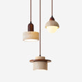 Lunara Travertine Pendant Lights Set For Warm Ambience
