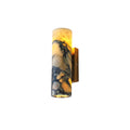 Elegant Marble Cylinder Wall Light With Brass Base