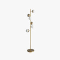 Aurora Ball Floor Lamp Dimmable White Gold Metal Ceramic Living Room