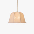 Pendant Light With Fabric Bell Shade For Cozy Warm Glow