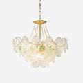 Pearls And Gold Modern Chandelier With Lustrous Finish