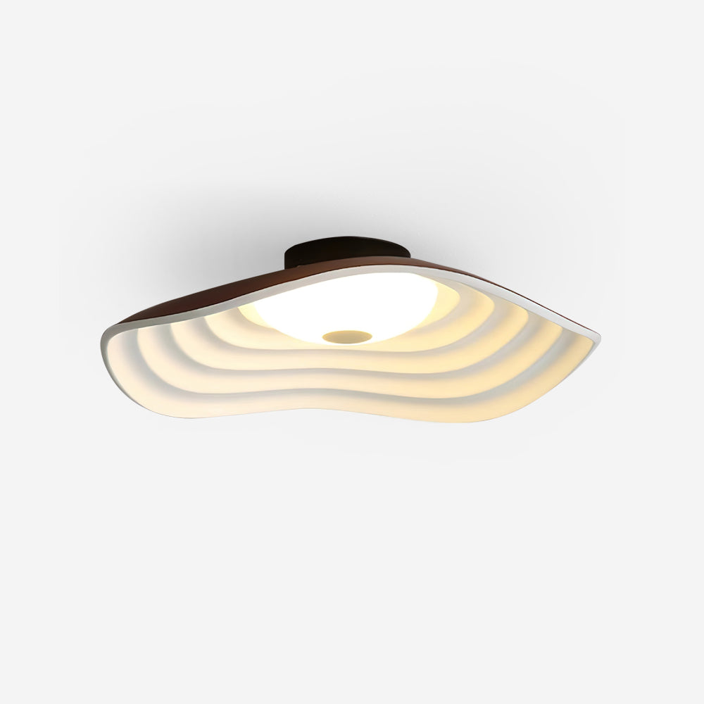 Luma Wave LED Ceiling Light 40cm Available In Black White Orange