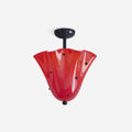 Art Glass Semi Flush Ceiling Light G9 Socket