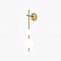 Elegant Vertical Glass Globe Wall Lamp