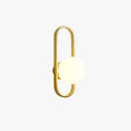 Globe Bedside Wall Lamp Gold And Black Metal Glass