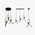 Black Retro Modern Pendant Light For Cozy Living Rooms