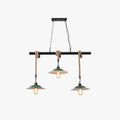 Suspension Led Vintage Verte En Métal Pour Cuisine Moderne