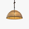 Industrial LED Pendant Light With Metal Rope Accents