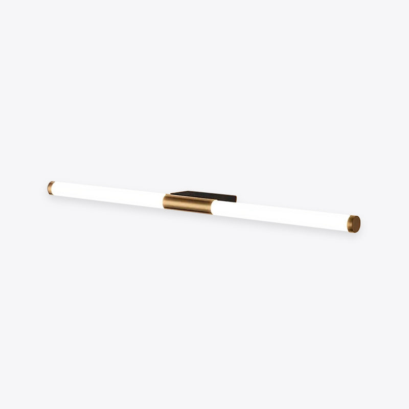 Gold Minimalist Linear Wall Light for Bathroom Mirrors