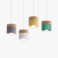 Warm Glow Can Shape Pendant Light In Metal And Wood