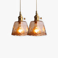 Zina Brass And Glass Pendant Light With Vintage Glow