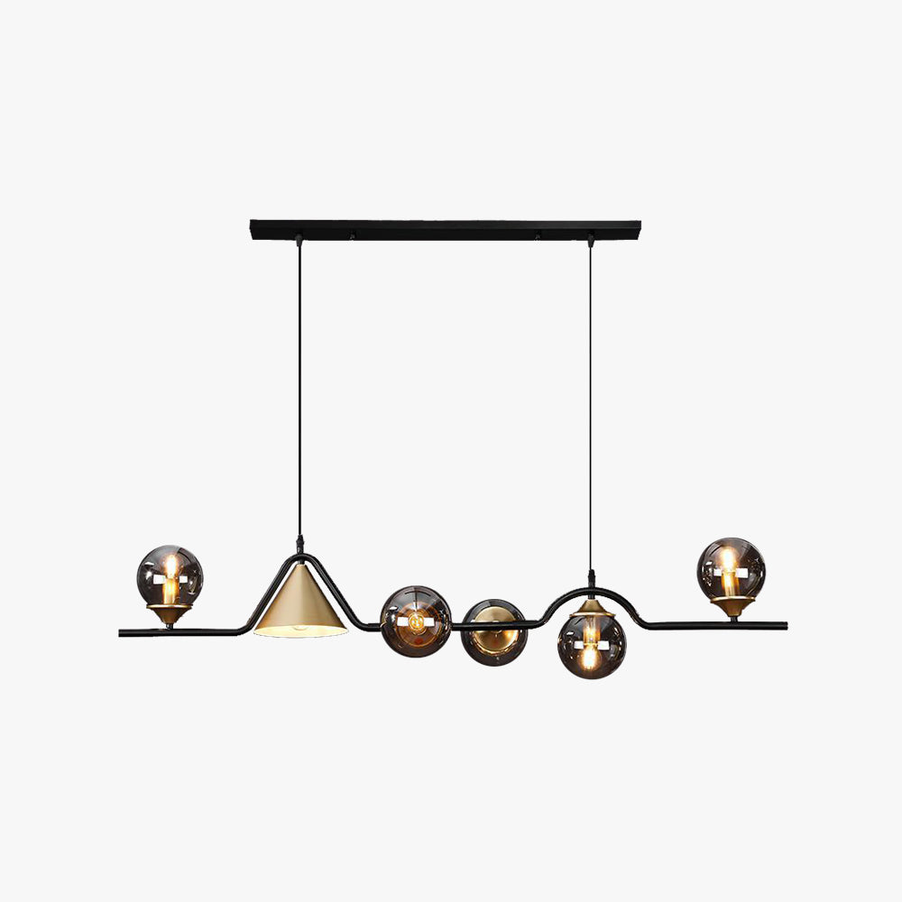 Arisha Modern Glass and Metal LED Pendant Lamp for Ambience