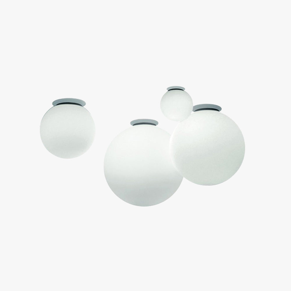 Aurora Bubble Sphere Glass Flush Mount Ceiling Light For Bedroom