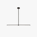 Black Minimalist Pendant Light With Warm LED Glow For Dining