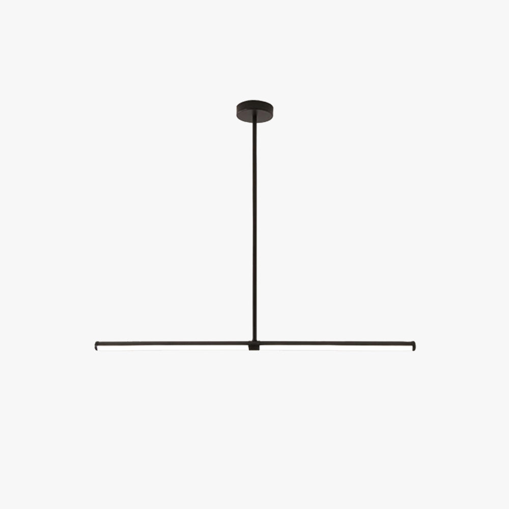 Black Minimalist Pendant Light With Warm LED Glow For Dining