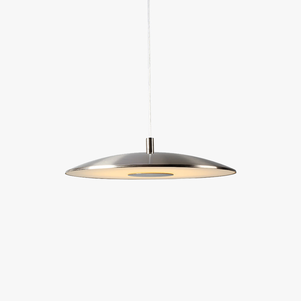 Contemporary White Nickel Kitchen Pendant Light Dimmable