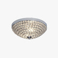 Crystal Glass Flush Mount Ceiling Light For Living Room And Bedroom