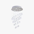 Orion Long Flush Mount Ceiling Light Metal and Glass for Living Room