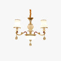 Vintage Style Pendant Light in Metal and Glass