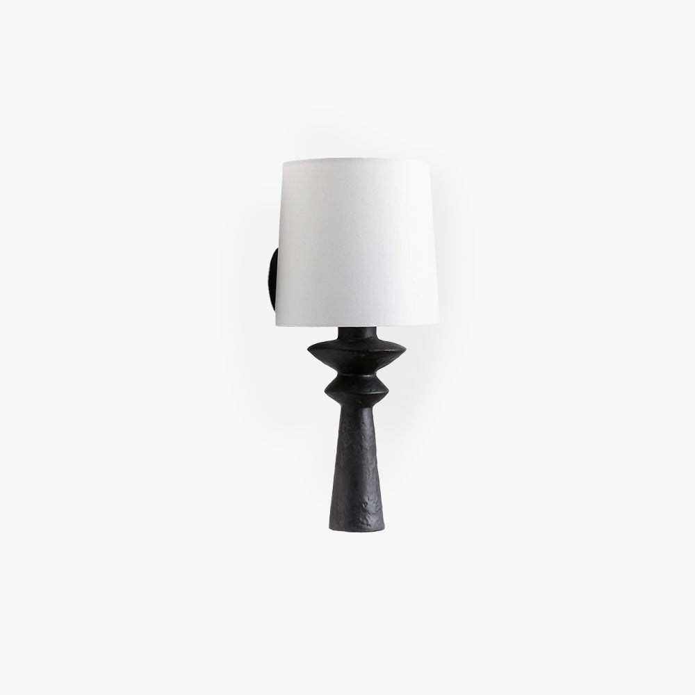 Decorative Indoor Resin And Fabric Wall Lamp For Living Room Bedroom