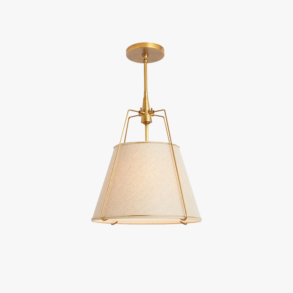 Conical Fabric Pendant Light With Soft Ambient Glow