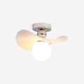 Aero Winged Frosted Shade Ceiling Light Dimmable G9 Socket