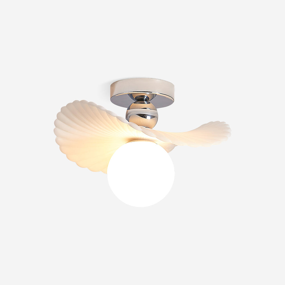 Aero Winged Frosted Shade Ceiling Light Dimmable G9 Socket