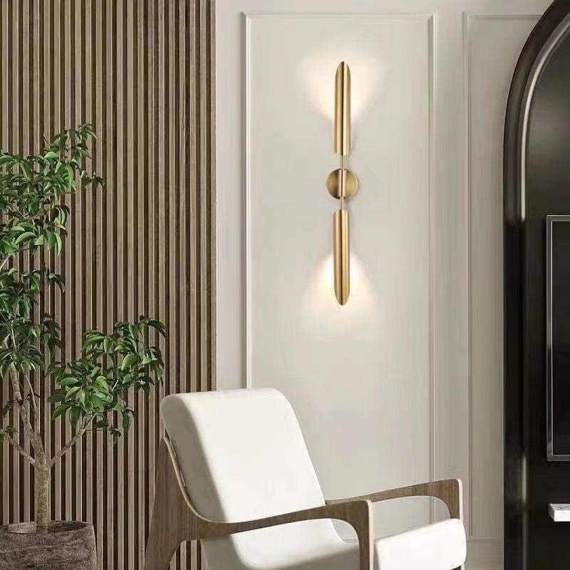 Luxe Double Head Golden Scabbard Wall Light