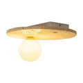 Globe Glass Metal Modern Flush Mount Ceiling Light for Living Room