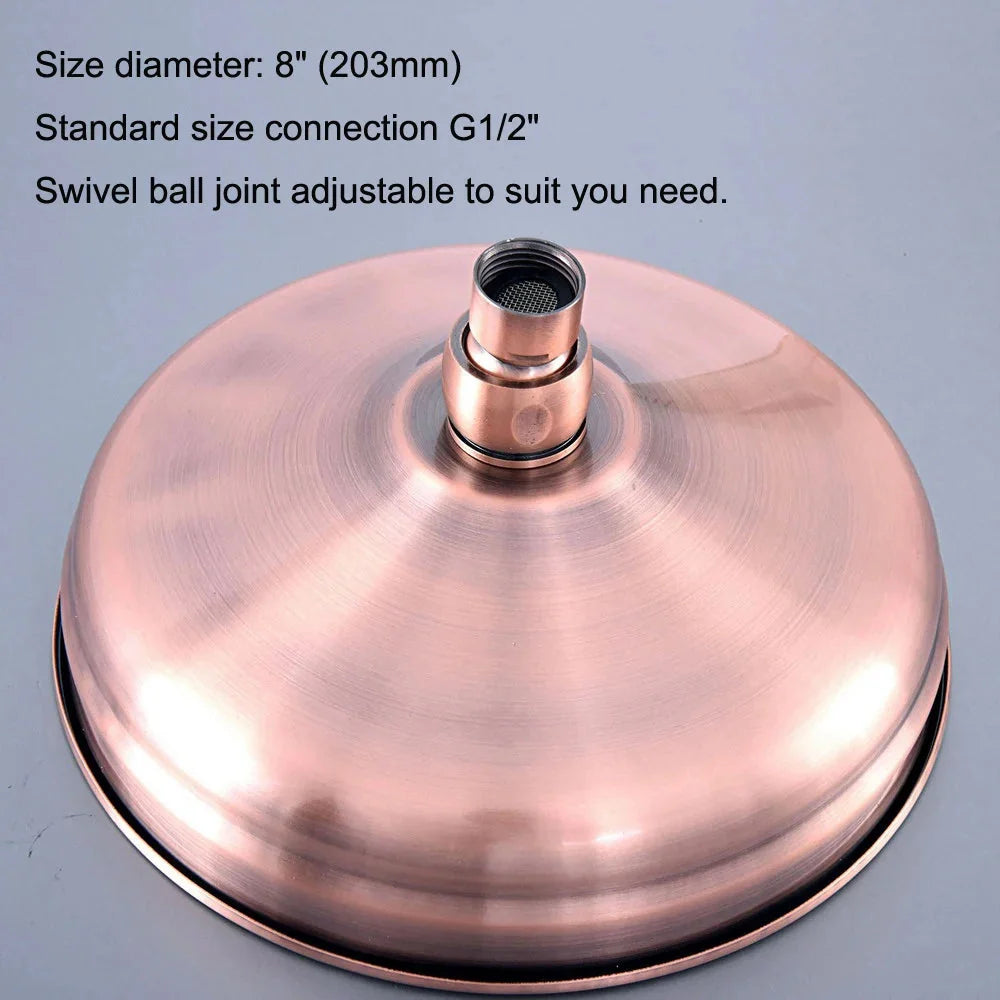 Antique Red Copper Bracket High Pressure Hand Spray Bathroom Accessory-Shower Accessories-Index Bath
