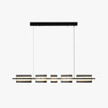 Nordic Linear Copper Glass Pendant Light For Dining