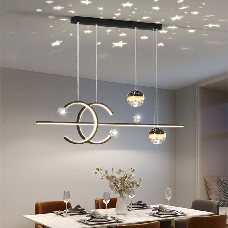 Elegant Globe Pendant Light In Black And Gold Finish