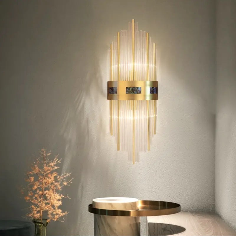 Crystal Wall Lamp Bedside Light 18cm Diameter Dimmable Warm White