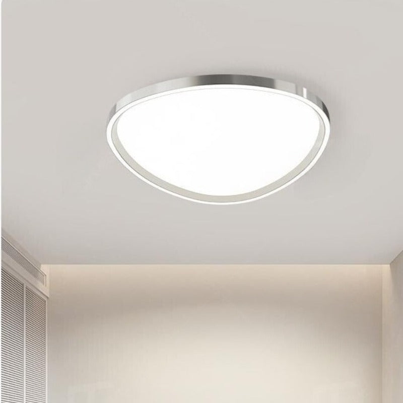 LumiStone Modern Resin And Metal Flush Mount Ceiling Light